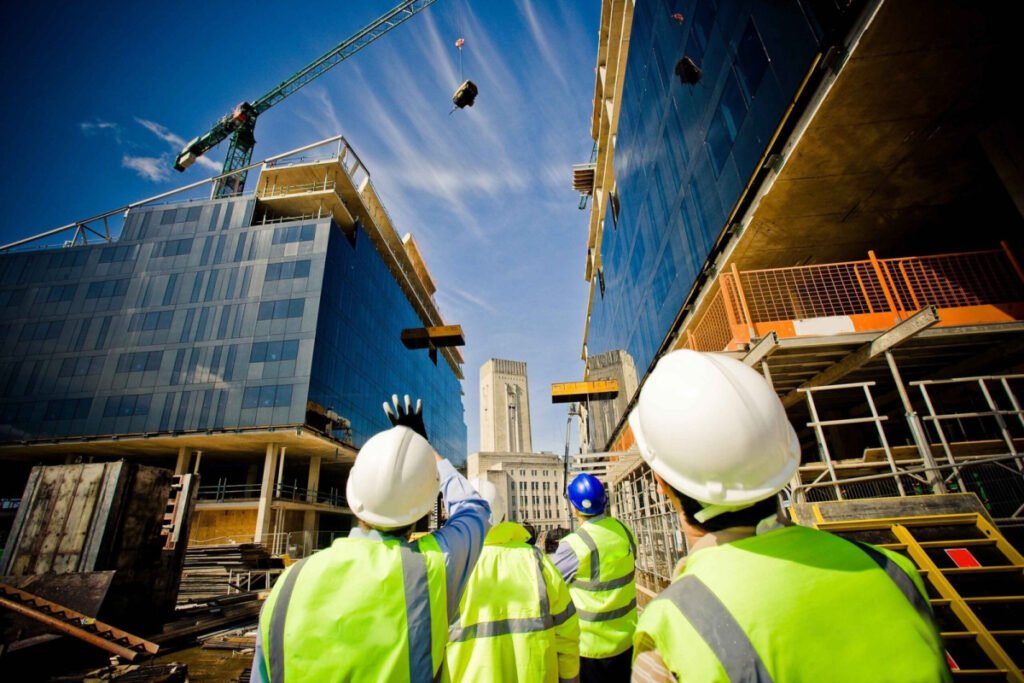 Group of Engineers doing inspection of work