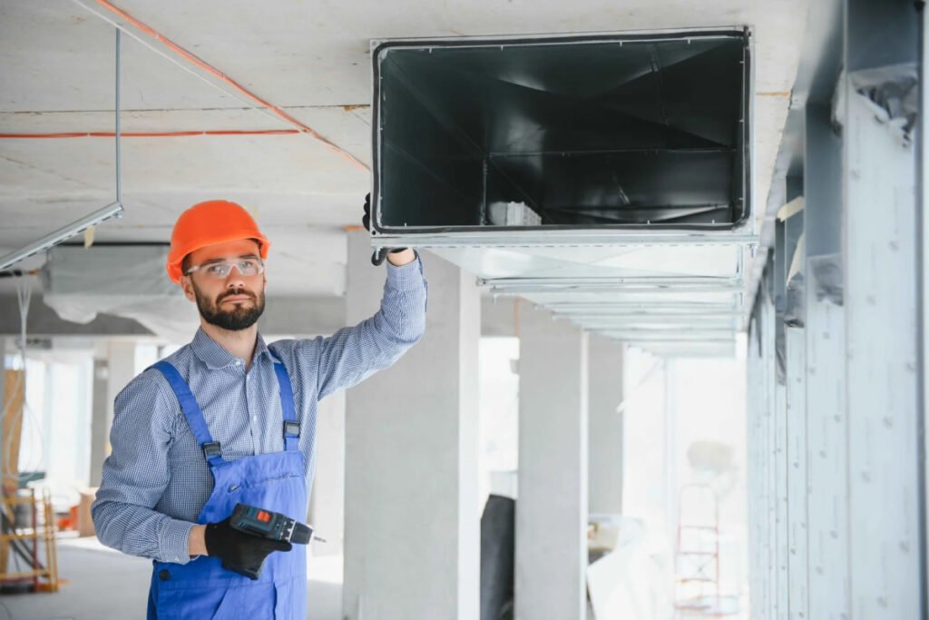 warehouse heating cooling system installation