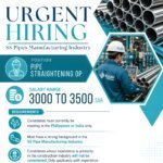 Pipe straightening operation