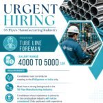 Tube Line Foreman