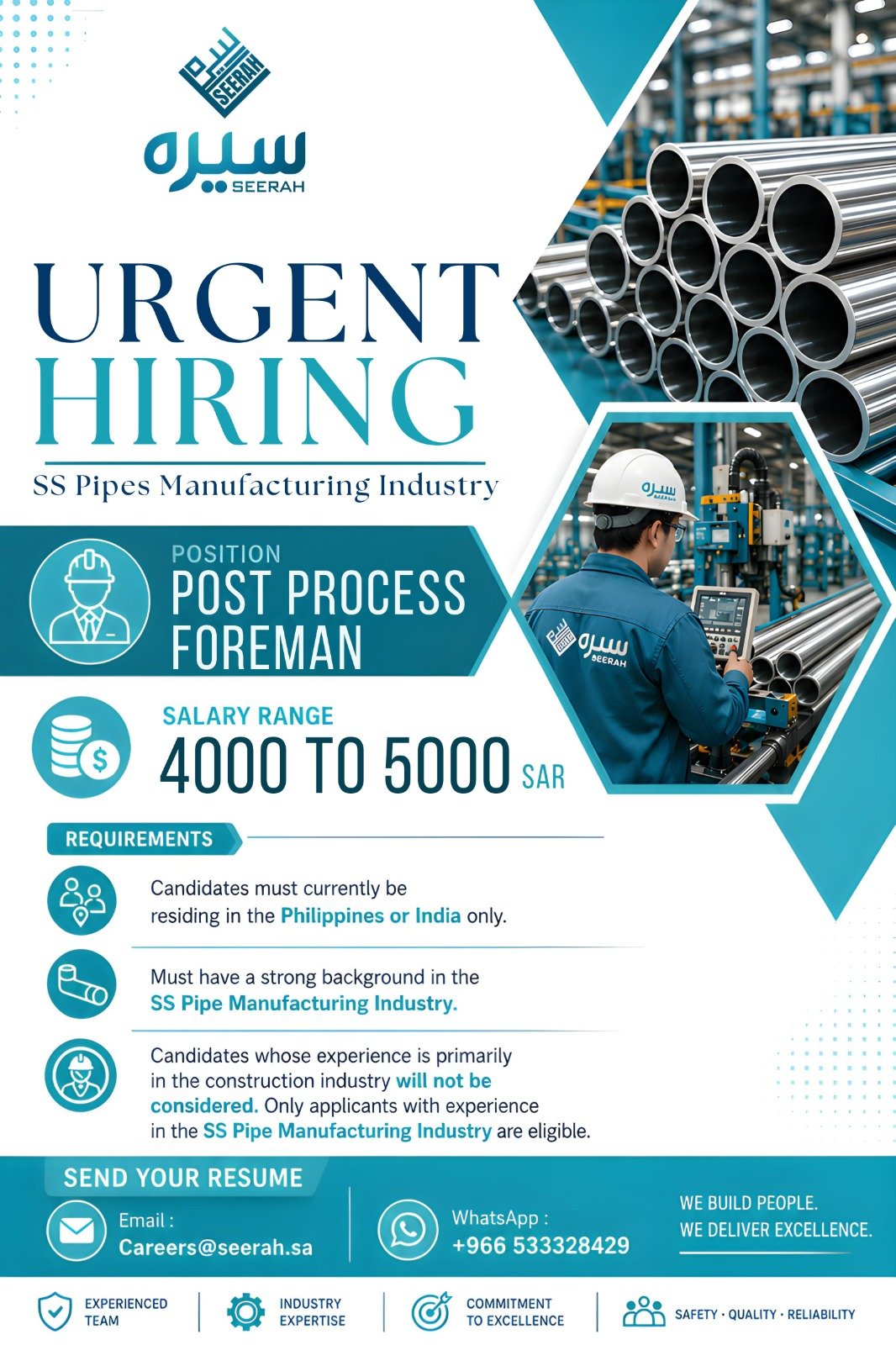 Post Process Foreman